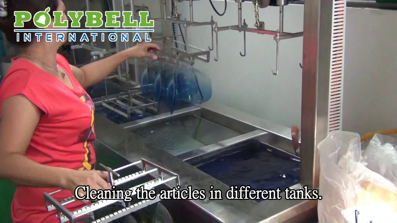 Polybell -  Polycarbonate visor color tinting process & equipment (tingimento de cores para viseira)