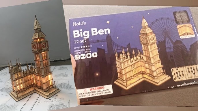 Rowood Puzzle 3D Maquette de Big Ben - Maquette a Construire