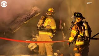 WEB EXTRA: Truck With Toilet Paper Catches Fire