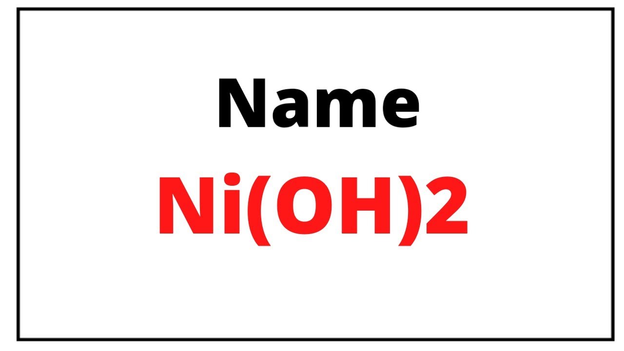 Oh 2 Name Oh 2 Name