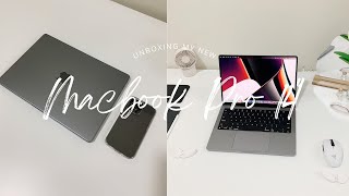 M1 Pro MacBook Pro 14 inch unboxing | my first ever MacBook, silent unboxing & asmr?
