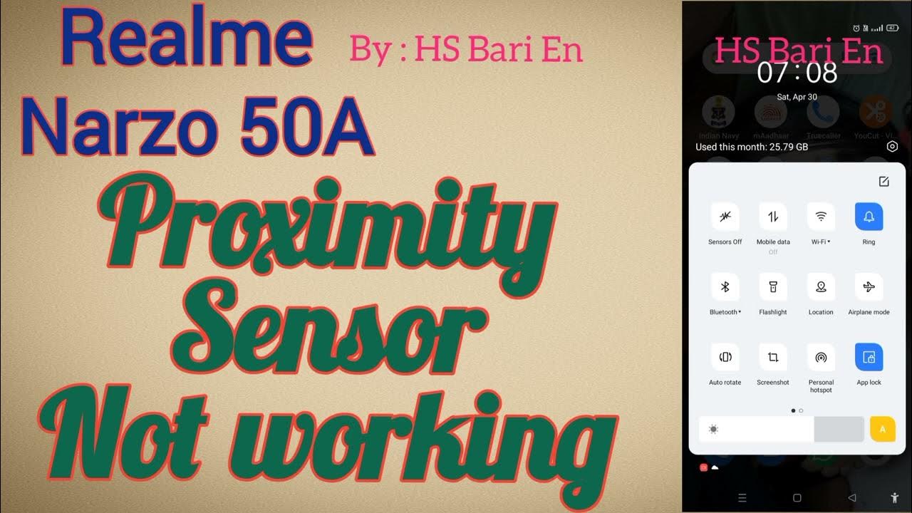 Why proximity Sensor not working in Realme Narzo 50A mobile phone YouTube