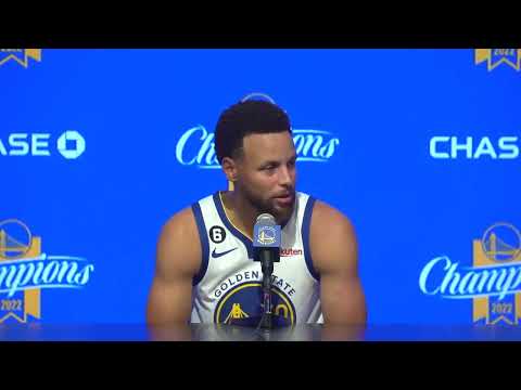 Steph Curry on wearing the No. 6 patch honoring the late Bill Russell 🙏