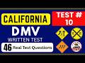 🚨 New Real California DMV Written Test | 46 Real Test Questions, Car Permit Test California DMV 2026