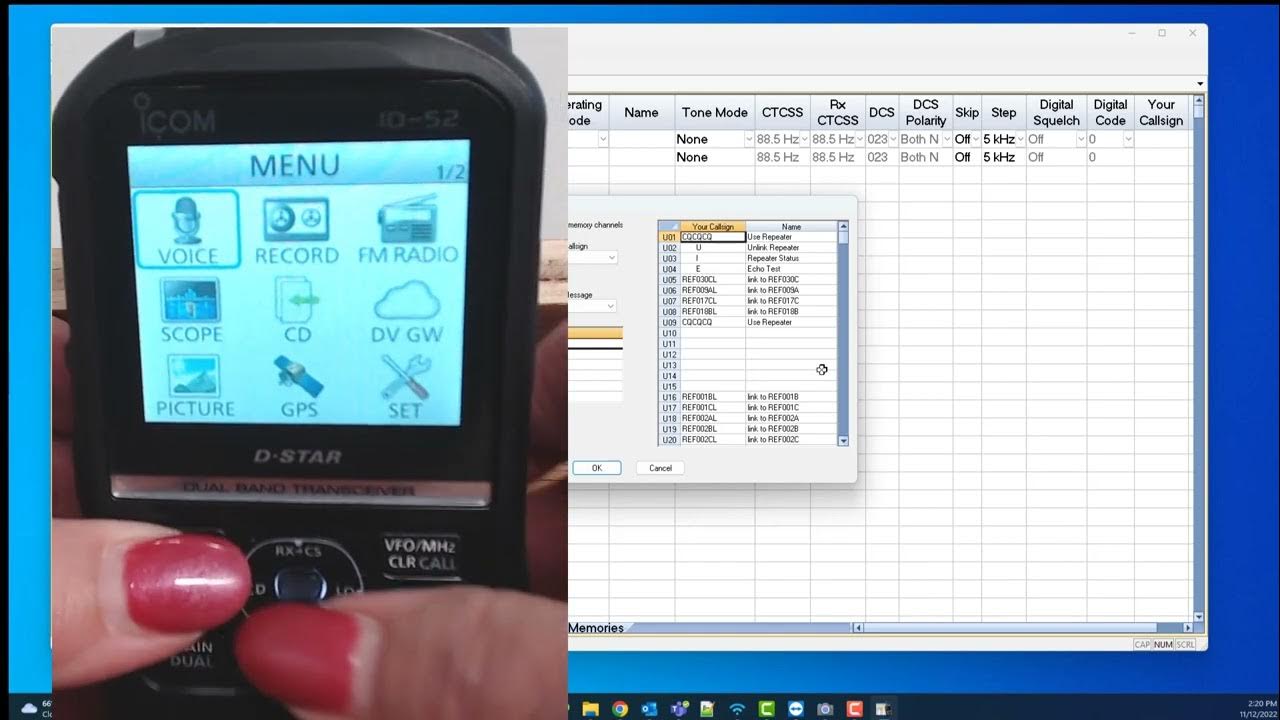 Use RT Systems Program to put Your Callsign list in the order you want