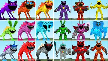 Godzilla Smiling Critters Vs Mecha Titan Smiling Critters Poppy Playtime Chapter 3 in Garry