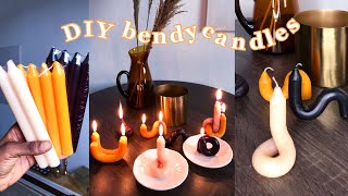 DIY bendy candles Pinterest inspired // Mss Winnie