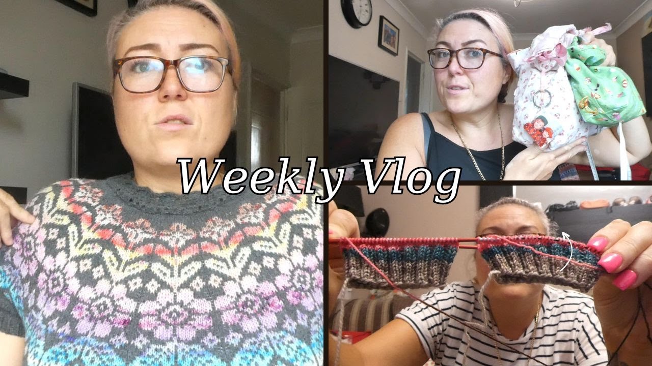 WEEKLY VLOG | Picking projects to take away | Alpine bloom neckline | Love Letter progress