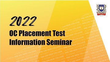 2021 Term 4 Opportunity Class Placement Test Information Webinar / OC Reading Test Information