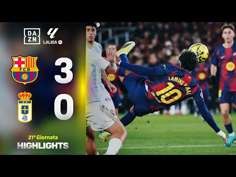 Video Semirovesciata di Lamine YAMAL al Camp Nou | Barcellona-Real Oviedo 3-0 | LaLiga | DAZN