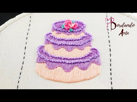 Cómo bordar a mano un pastel