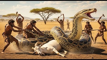 Animal Rescue:Fearless Heroes Save Helpless Goats from giant python Attack