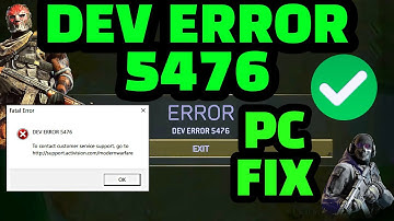 WARZONE DEV ERROR 5476 PC FIX 🥳 100% ✔ WORKAROUND