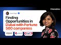 Discussing opportunities in finance in #Dubai within the Fortune 500