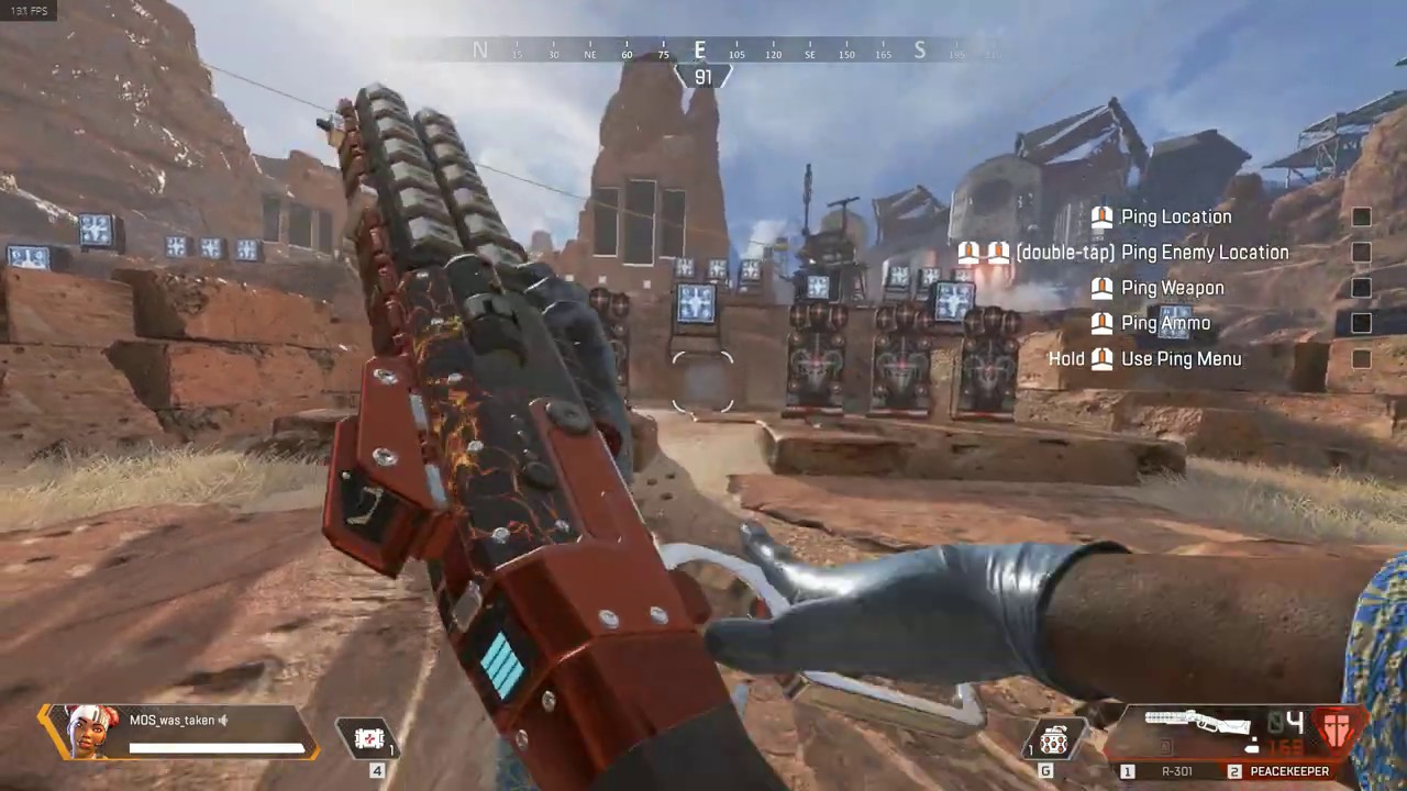 Apex legends, Peacekeeper speed shooting macro YouTube