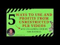 Video How To Make Money With PLR - 5 Ways To Profits From PLR Videos