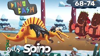 Dino bash only Spino vs Tank cavewoman 68-74 screenshot 3