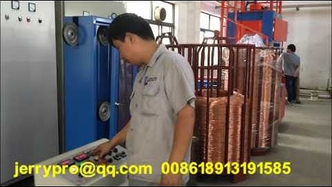 17DST medium wire drawing machine with annealer and down coiler