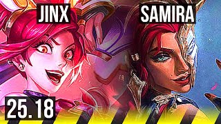 JINX & Milio vs SAMIRA & Maokai (ADC) | 10/1/2, Legendary | KR Master | 25.18