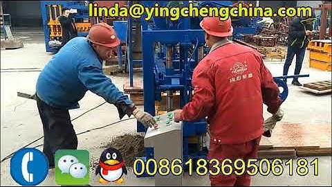 QT40C-1 mold vibrate manual hollow block/paver brick/cabro block making machine line