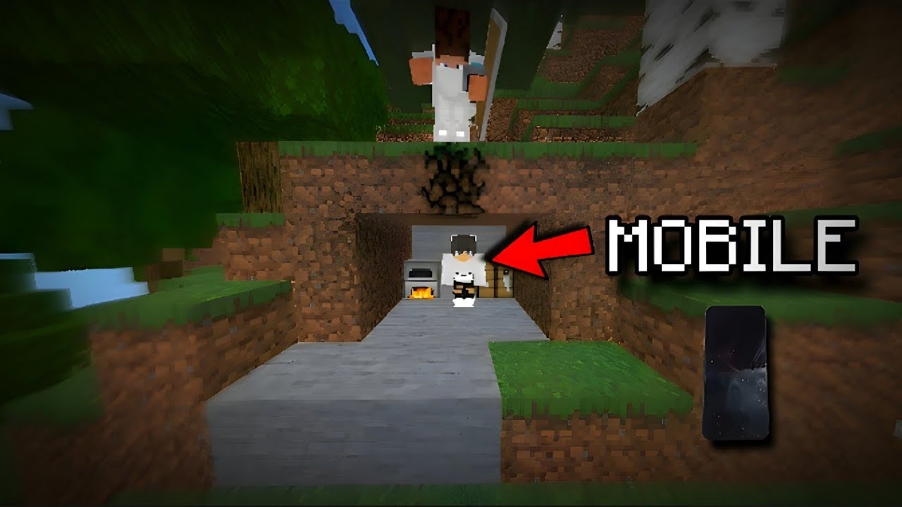 Minecraft mobile speedrun 1vs1 Manhunt 🚀🔥