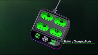 Cargador con Batería Recargable de 4x4800 mwh para Xbox one /Xbox series X/s screenshot 2