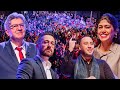 Meeting  roubaix avec rima hassan david guiraud brahim ben ali et jeanluc mlenchon