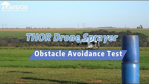 EAVISION THOR AI intelligent Drone Sprayer Obstacle Avoidance Test