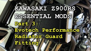 Essential Mods for the Kawasaki Z900RS Part 3: Evotech Performance Radiator Guard Fitting & Reasons. screenshot 3