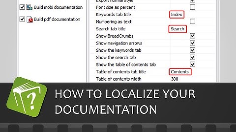 How to localize your documentation output (Step-by-step guide)