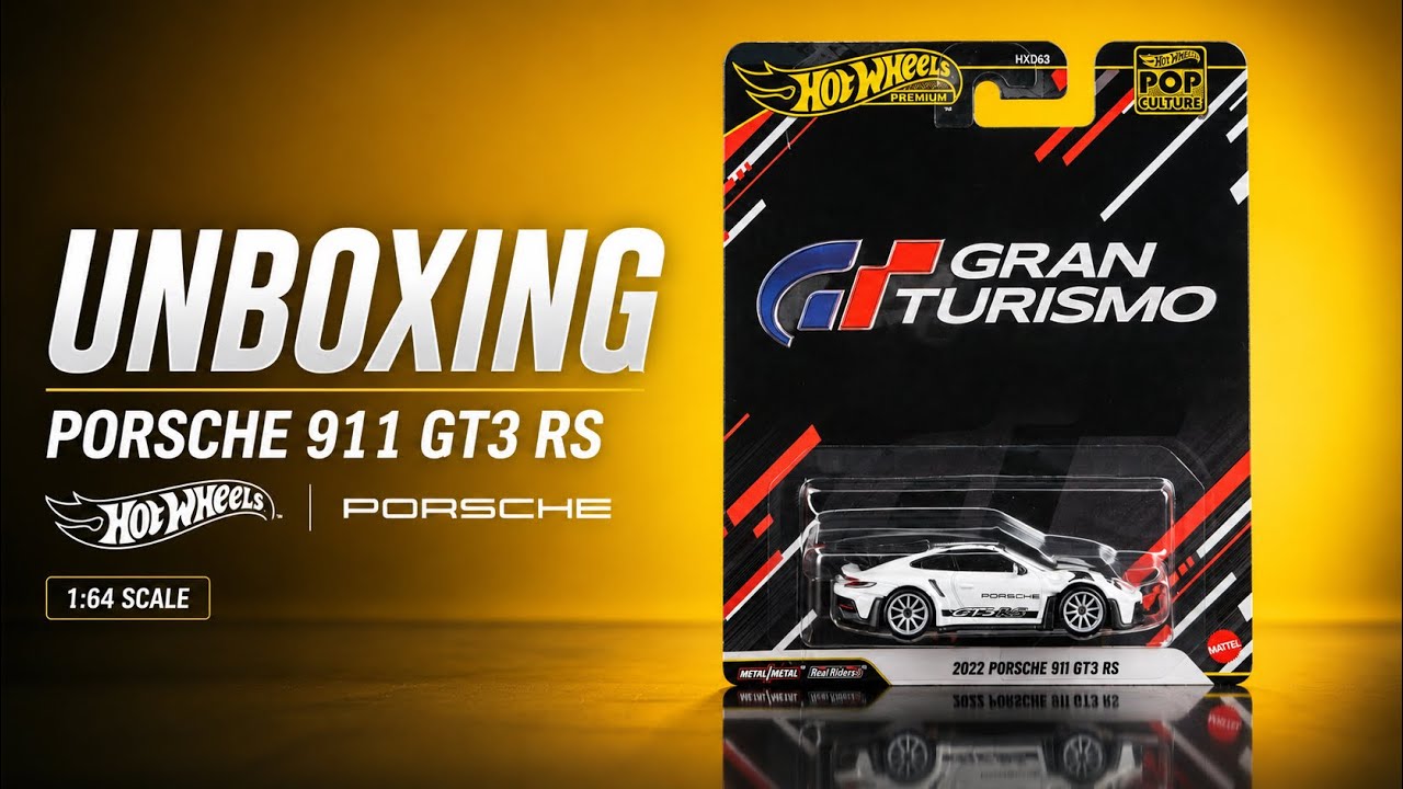 UNBOXING] 2022 Porsche 911 GT3 RS JHW82 | Hot Wheels Premium 1:64