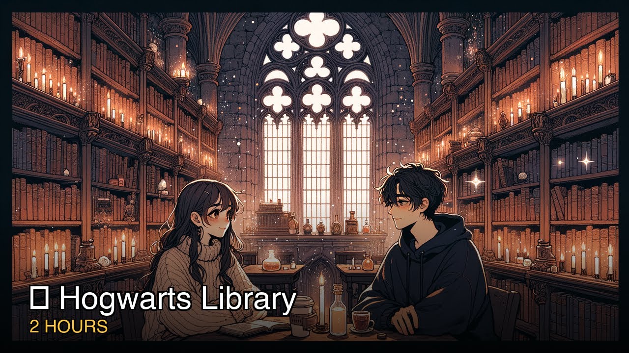 📚 Hogwarts Library — для Чтения и Мечтаний | 2 Часов