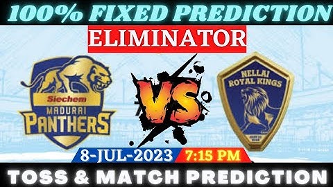 SMP vs NRK Toss and Match Prediction | Today Toss Prediction | ELIMINATOR Match Prediction | #Tnpl