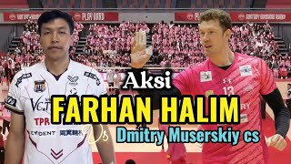 Farhan Halim vs Volleyball Superstars! Muserskiy, Ran Takahashi, Kliuka | Epic Moments 