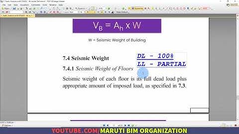Part 7 - Static Analysis with STAAD [ W inside Definition ]