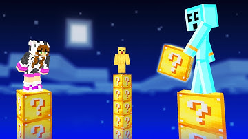 LUCKY BLOCK Pillars go CRAZY in Minecraft