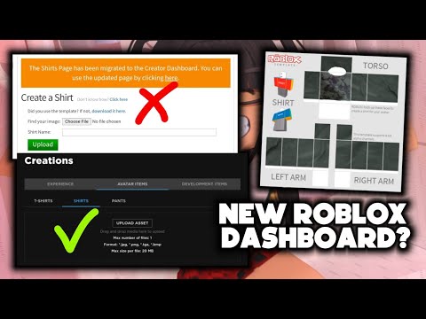 How to UPLOAD SHIRTS on Roblox Using the NEW Creator Dashboard! UPDATE!