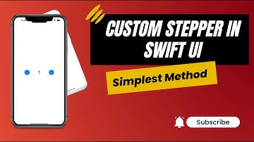 How To Make Custom Stepper In Swift UI || X Code