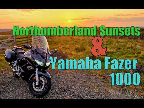 Yamaha FJR 1300. Northumberland sunsets and Yamaha FZS1000 Fazer.