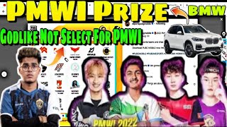 PMWI 2022 🌟Teams List || Teams Of PMWI || Godlike Selection Not Happened 😔 || Global Tornament