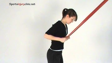 Tricep Extension Exercise using a resistance band