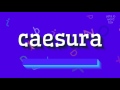 How to say "caesura"! (High Quality Voices)