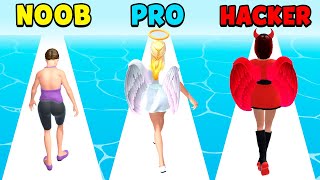 NOOB vs PRO vs HACKER - Go To Heaven screenshot 3
