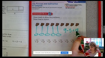 Math Lesson 2.5 Use Pictures and Subtraction to Compare with Mrs. Lamont