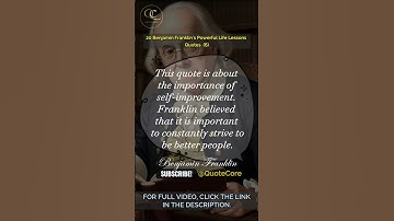Unlocking Success: Benjamin Franklin