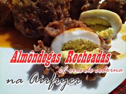 COMO FAZER ALMÔNDEGAS RECHEADAS NA AIRFRYER