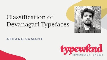 Classification of Devanagari Typefaces