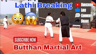 Lathi Breaking [ Butthan martial Art ]  How to Break Lathi.. watch full tutorial