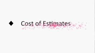 Cost of Estimates