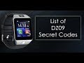 ALL THE SECRET CODES OF DZ09 SMART WATCH